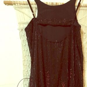 PARKER beaded Strappy tank mini dress
